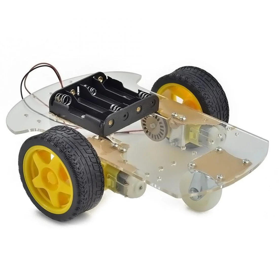 2WD 2 Wheel Transparent Robot Motor Chassis Kit for Arduino