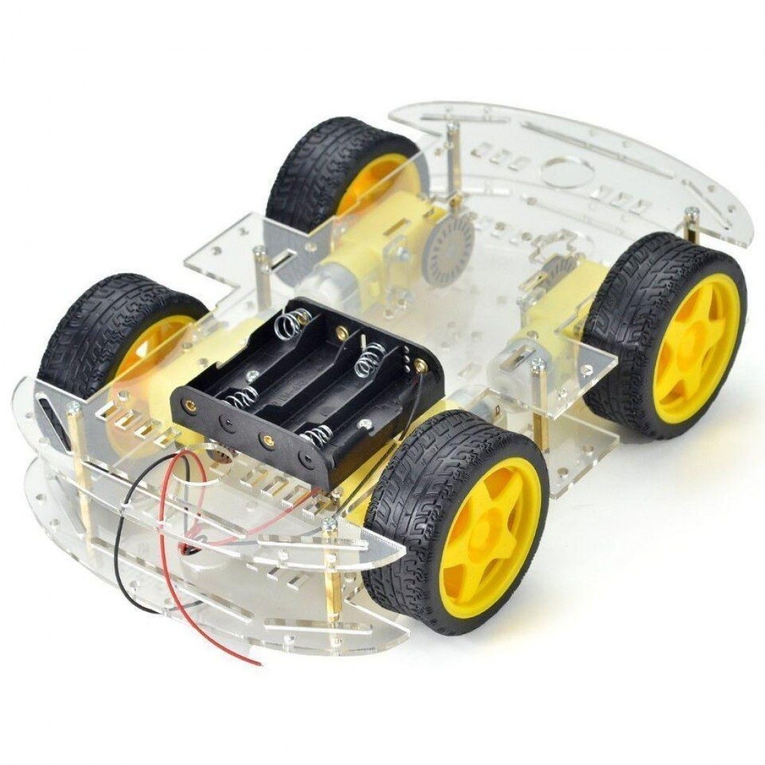 Longer version of 4WD Double Layer Smart Car Robot Chassis Kit